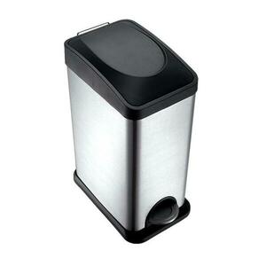 UTC 15 l hulladéktároló, fekete/szálcsiszolt acél 270235 kép