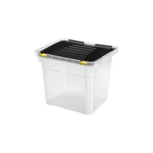 UTC Tárolódoboz 36 l fekete/átlátszó HDR654 kép