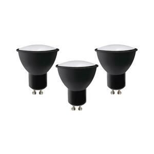 KÉSZLET 3x LED Izzó ECOLINE GU10/6W/230V 4000K fekete kép