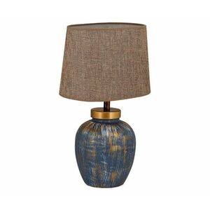 Asztali lámpa 1xE27/40W/230V kék/bézs 687HMY1589 kép