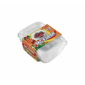 UTC SZETT 3x 0, 9 l átlátszó élelmiszertároló doboz HDR1808 kép