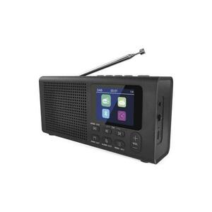 DAB DAB+ FM rádió 3W/5V/4xAA fekete E0090 kép