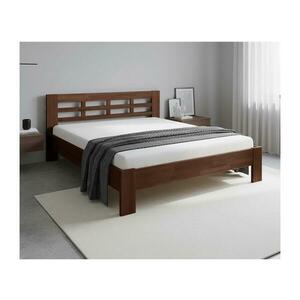 Fines Franciaágy tömörfa ANGELA 180x200 cm sötét dió 8590828141303 kép