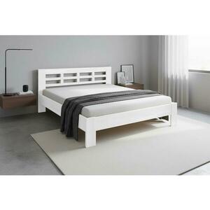 Fines Angela tömör fából készült franciaágy 180x200 cm fehér 8590828141341 kép