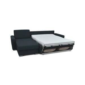 GKT Kinyitható sarokkanapé ágyfunkcióval, tárolóval, L alakú, LEKA lv. kék 118 kép