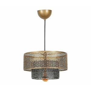 Csillár zsinóron 1xE27/40W/230V arany/fekete 687HMY1172 kép