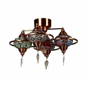 Felületre szerelhető csillár YENI 4xE27/40W/230V réz 846STL1738 kép