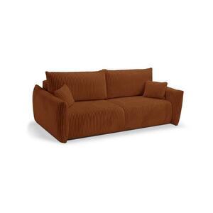 Laski FRIDA kinyitható kétszemélyes kanapé, barna 8590828985655 kép