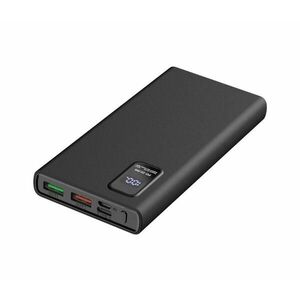 Power Bank LED kijelzővel Power Delivery 10000 mAh 3, 7V fekete PMPB10WQC726B kép