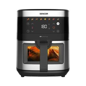 Sencor légkeveréses fritőz 9 l 1700W 230V fekete/matt króm 41023369 kép