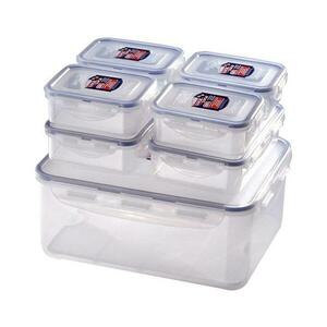 UTC SZETT 7x LOCK kék/átlátszó ételtároló doboz HPL836SC kép