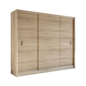 EMS SAPHIRA tolóajtós szekrény 250x215 cm, sonoma tölgy MULTI 250 sonoma kép