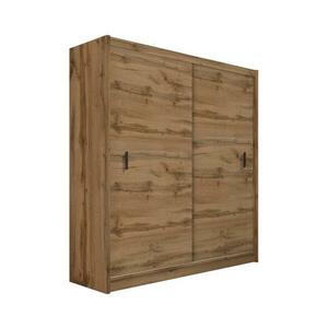 EMS SAPHIRA tolóajtós szekrény 203x215 cm, wotan tölgy kivitel MULTI 203 wotan kép