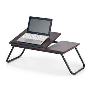 Halmar Ágy melletti asztal 23x60 cm fekete/barna V kép