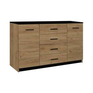 EMS TAYLER komód tölgy craft/fekete Komoda 2D4S Craft/Czarny kép