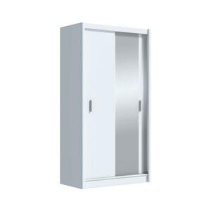 EMS SABRINA gardróbszekrény tükörrel, 120x215 cm, fehér OSLO 120 Biały kép