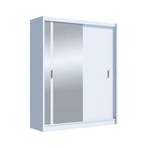 EMS SABRINA gardróbszekrény tükörrel, 180x215 cm, fehér OSLO 180 Biały kép