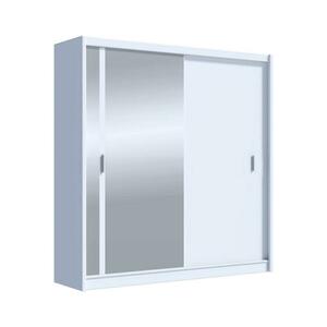 EMS SABRINA gardróbszekrény tükörrel, 203x215 cm, fehér OSLO 203 Biały kép