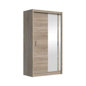 EMS SABRINA gardróbszekrény tükörrel, 150x215 cm, sonoma tölgy OSLO 150 Sonoma kép