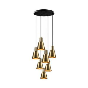 Kábelcsillár KEM 7xE27/40W/230V arany 892OPV1648 kép