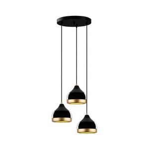 Kábeles csillár YILDO 3xE27/40W/230V fekete/arany 892OPV2131 kép