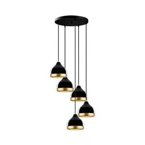 Zsinóros csillár YILDO 5xE27/40W/230V fekete/arany 892OPV2135 kép