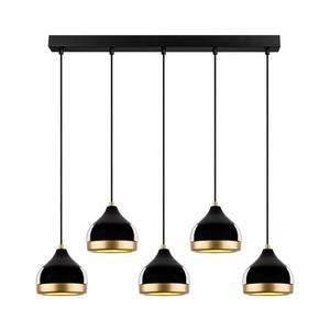 YILDO zsinóros csillár 5xE27/40W/230V, fekete/arany 892OPV2137 kép