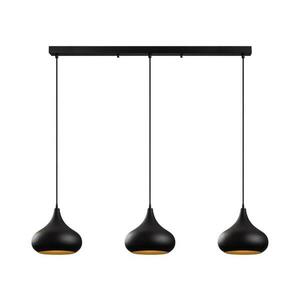 Zsinóros csillár MUBA 3xE27/40W/230V fekete 942FLG2533 kép