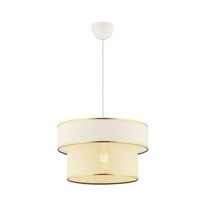 Zsinóros függeszték ERO 1xE27/60W/230V krémszínű/arany 390FLH2535 kép