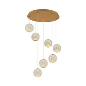 LED csillár kábelen CREMONA 7xLED/5W/230V 3000K arany 414LRC1388 kép