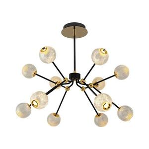 LED csillár rúdon GELA 12xLED/5W/230V 3000K fekete/arany 414LRC1415 kép