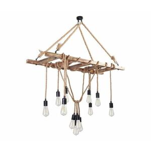 EREBOS kábelen függő csillár 12xE27/40W/230V barna 521SHN3114 kép