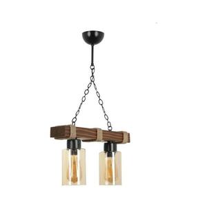 Láncos csillár JASMIN 2xE27/40W/230V barna/bézs 534LUN3369 kép