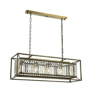 CRYSTALLINE láncos csillár 4xE27/6W/230V, bronz színű 683AVN1167 kép