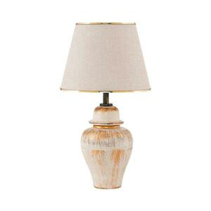 Asztali lámpa RAMZES 1xE27/40W/230V krémszínű/arany 687HMY2118 kép