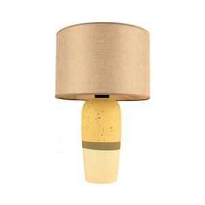 Asztali lámpa RAMZES 1xE27/40W/230V bézs/sárga 687HMY2386 kép
