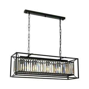 Láncos csillár PUNE 4xE27/40W/230V fekete 301AUR1149 kép