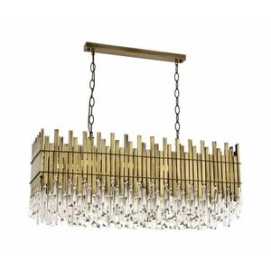 Láncos CRYSTALLINE csillár 8xE27/40W/230V sárgaréz 301AUR1171 kép