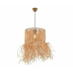 NESS kábelen függesztett csillár, raffia kivitel, 1xE27/40W/230V 390FLH1837 kép