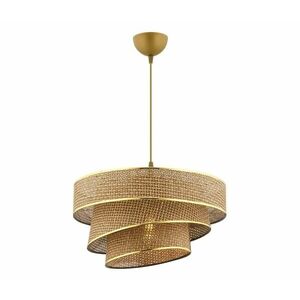 COUPER zsinóros csillár 1xE27/60W/230V barna/arany 390FLH2416 kép