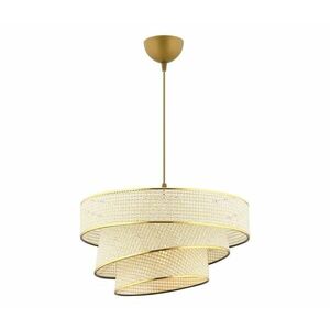 COUPER kábeles függőlámpa 1xE27/60W/230V krémszínű/arany 390FLH2420 kép