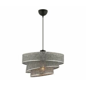 COUPER kábeles csillár 1xE27/60W/230V szürke/fényes króm 390FLH2425 kép