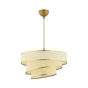 COUPER csillár kábellel 1xE27/60W/230V fehér/arany 390FLH2428 kép