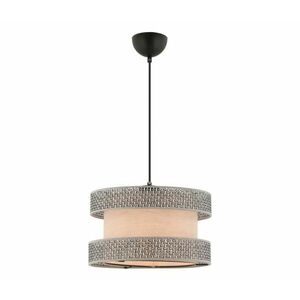 Zsinóros HALO csillár 1xE27/60W/230V, bézs/szürke 390FLH2456 kép