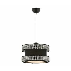 Kábeles függőlámpa HALO 1xE27/60W/230V fekete/szürke 390FLH2457 kép