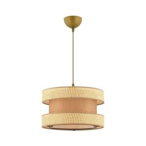 Zsinóros függőlámpa HALO 1xE27/60W/230V barna/bézs 390FLH2459 kép