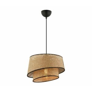 Kábeles függőlámpa BARETTE 1xE27/60W/230V barna/fekete 390FLH2480 kép