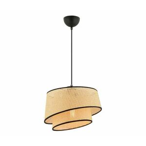 Kábeles függeszték BARETTE 1xE27/60W/230V, bézs/fekete 390FLH2483 kép