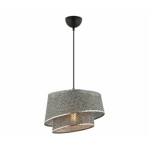 Kábeles függőlámpa BARETTE 1xE27/60W/230V szürke/fényes króm 390FLH2490 kép