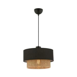 ECHO kábeles függőlámpa 1xE27/60W/230V fekete/barna 390FLH2500 kép